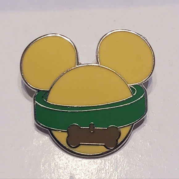 Disney Accessories - Disney Pin Trading Pluto Collar & Bone Mickey Mouse Ears Head Icon Collection